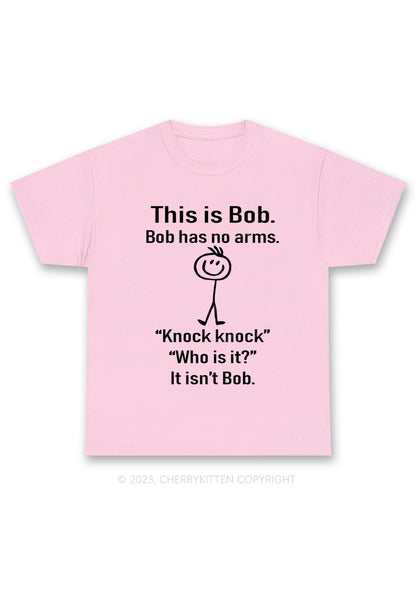 This Is Bob Bob Has No Arms Y2K Chunky Shirt Cherrykitten