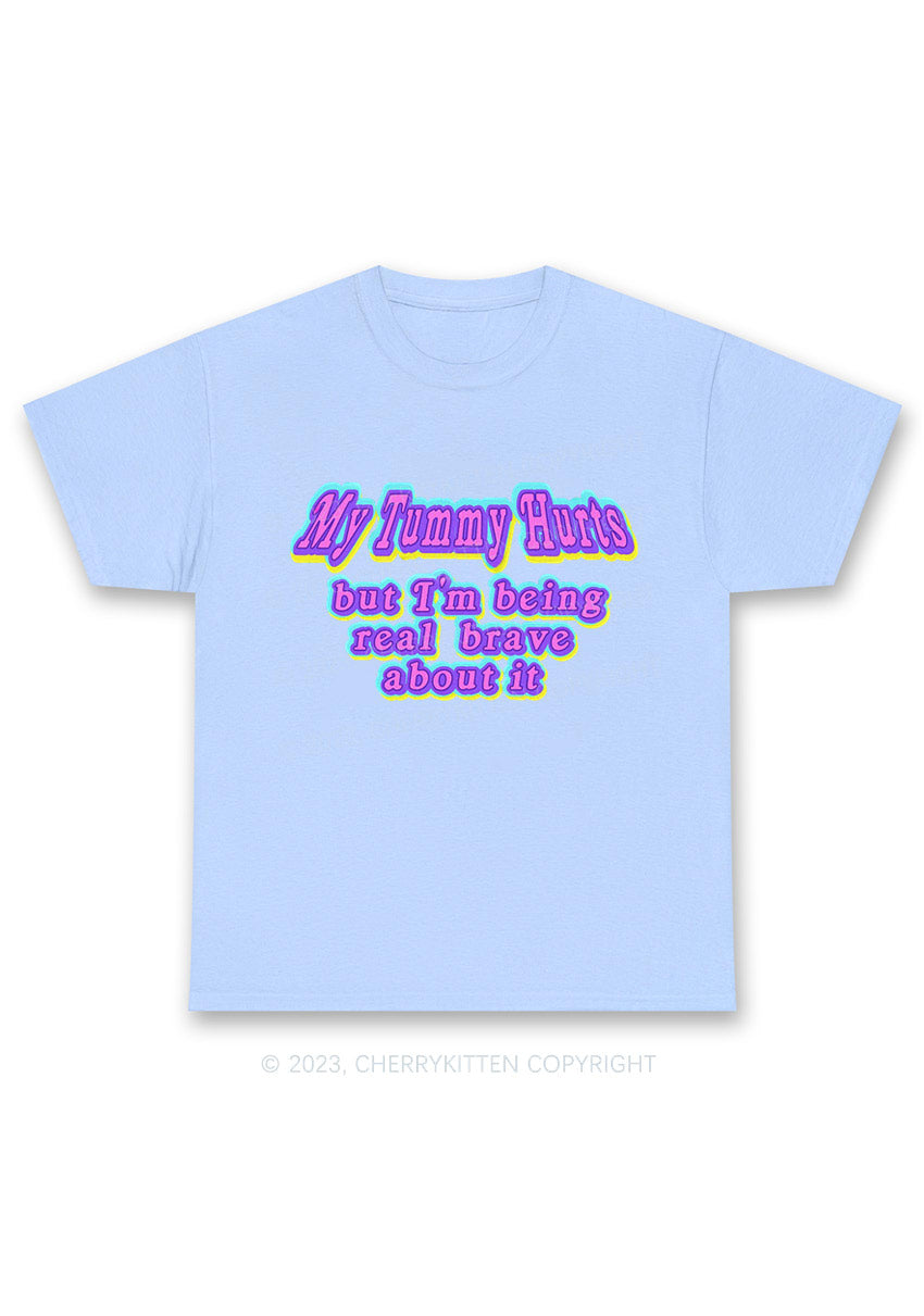 My Tummy Hurts Y2K Chunky Shirt Cherrykitten