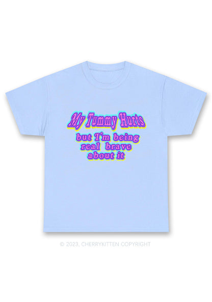 My Tummy Hurts Y2K Chunky Shirt Cherrykitten