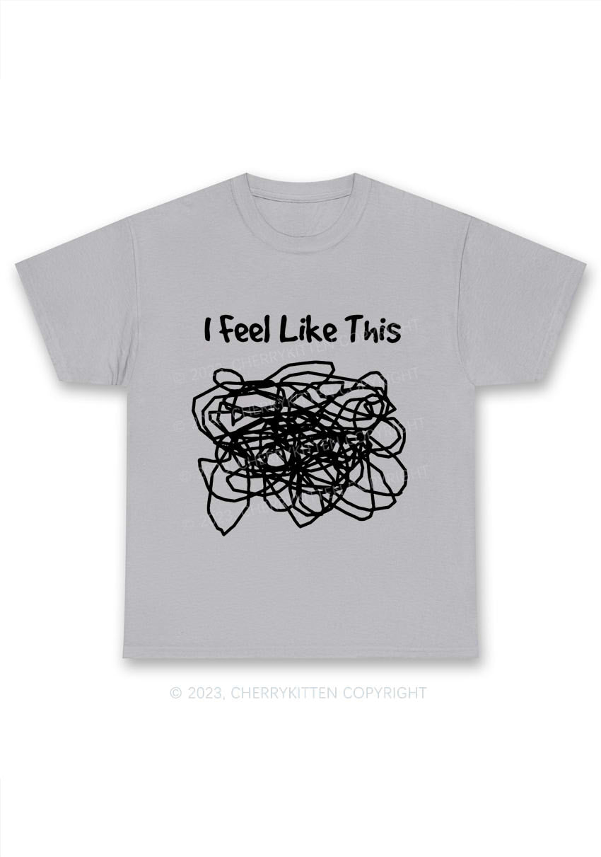 I Feel Like This Y2K Chunky Shirt Cherrykitten