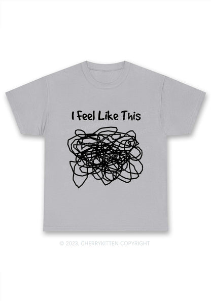 I Feel Like This Y2K Chunky Shirt Cherrykitten