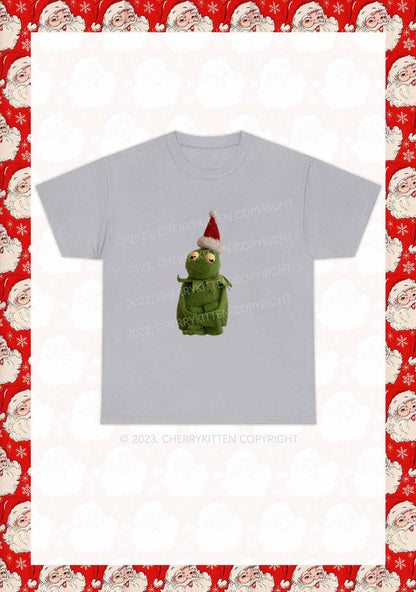 Christmas Plush Frog Y2K Chunky Shirt Cherrykitten