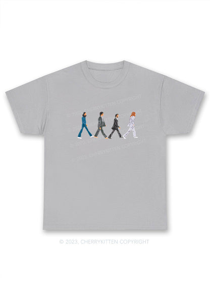 Walking Men Y2K Chunky Shirt Cherrykitten