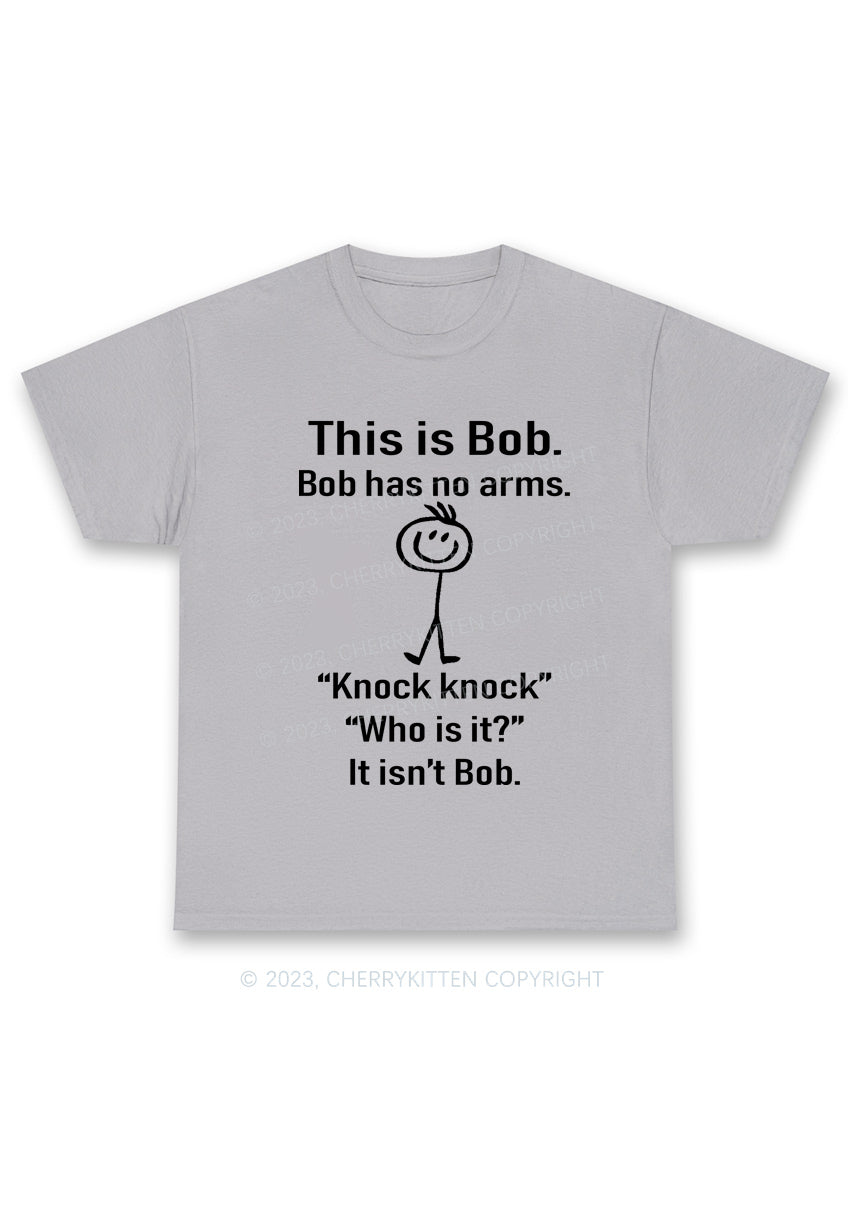 This Is Bob Bob Has No Arms Y2K Chunky Shirt Cherrykitten