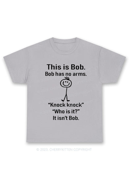 This Is Bob Bob Has No Arms Y2K Chunky Shirt Cherrykitten