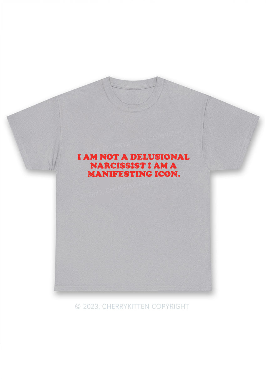 I Am Not A Delusional Narcissist Y2K Chunky Shirt Cherrykitten