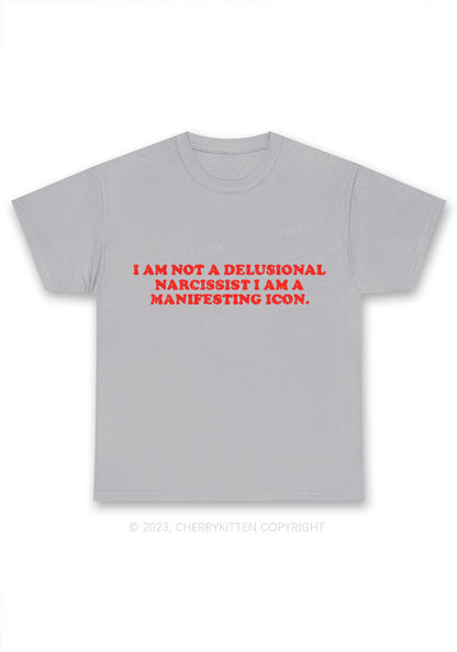 I Am Not A Delusional Narcissist Y2K Chunky Shirt Cherrykitten