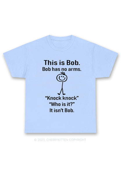 This Is Bob Bob Has No Arms Y2K Chunky Shirt Cherrykitten