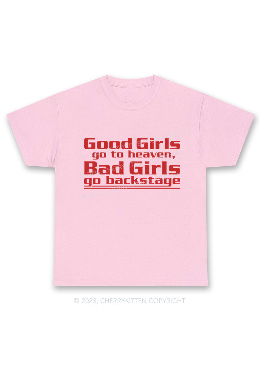 Bad Girls Go Backstage Y2K Chunky Shirt Cherrykitten