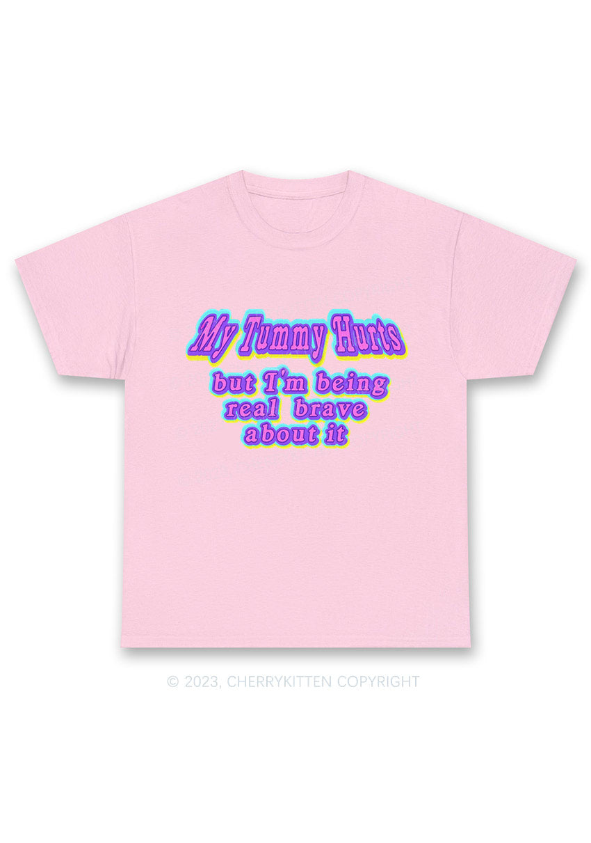 My Tummy Hurts Y2K Chunky Shirt Cherrykitten