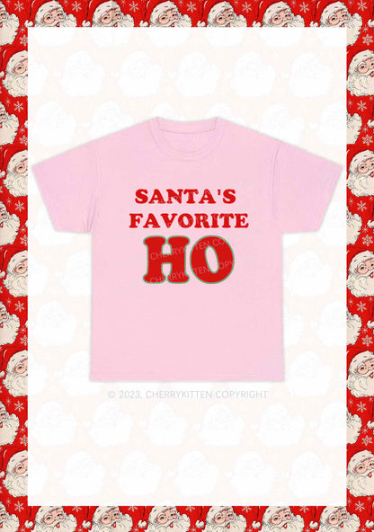 Santa's Favorite Christmas Y2K Chunky Shirt Cherrykitten