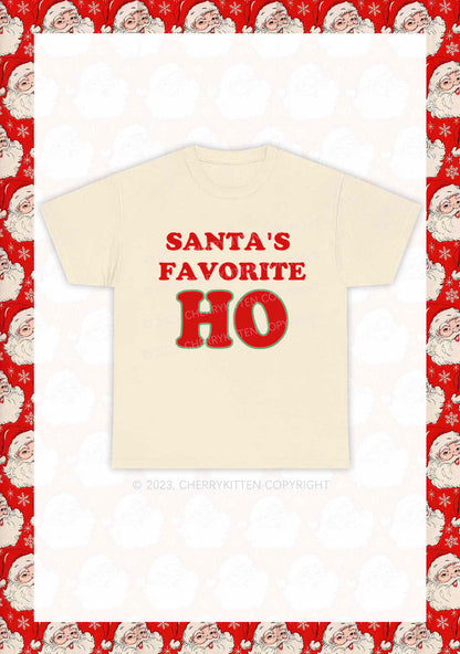 Santa's Favorite Christmas Y2K Chunky Shirt Cherrykitten