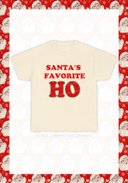 Santa's Favorite Christmas Y2K Chunky Shirt Cherrykitten