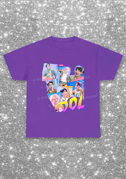 Bangtan Idol Kpop Y2K Chunky Shirt Cherrykitten