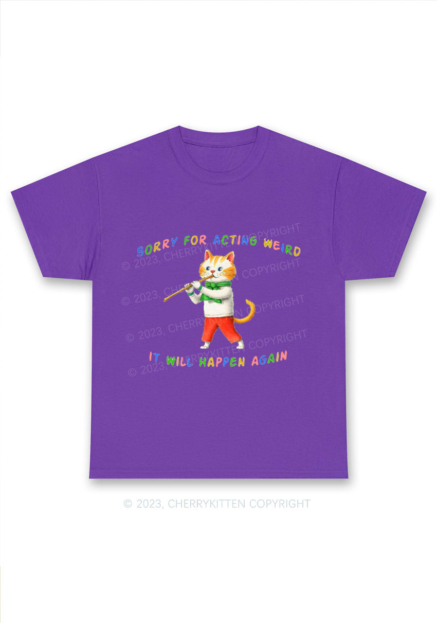 Sorry For Acting Weird Y2K Chunky Shirt Cherrykitten