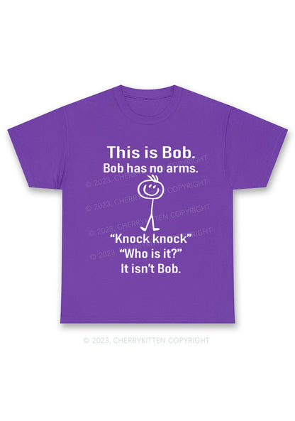 This Is Bob Bob Has No Arms Y2K Chunky Shirt Cherrykitten