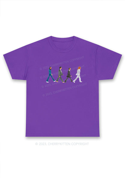 Walking Men Y2K Chunky Shirt Cherrykitten