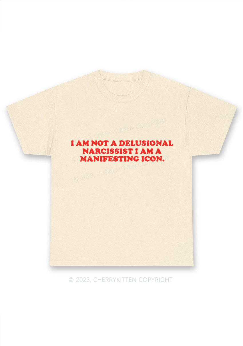 I Am Not A Delusional Narcissist Y2K Chunky Shirt Cherrykitten