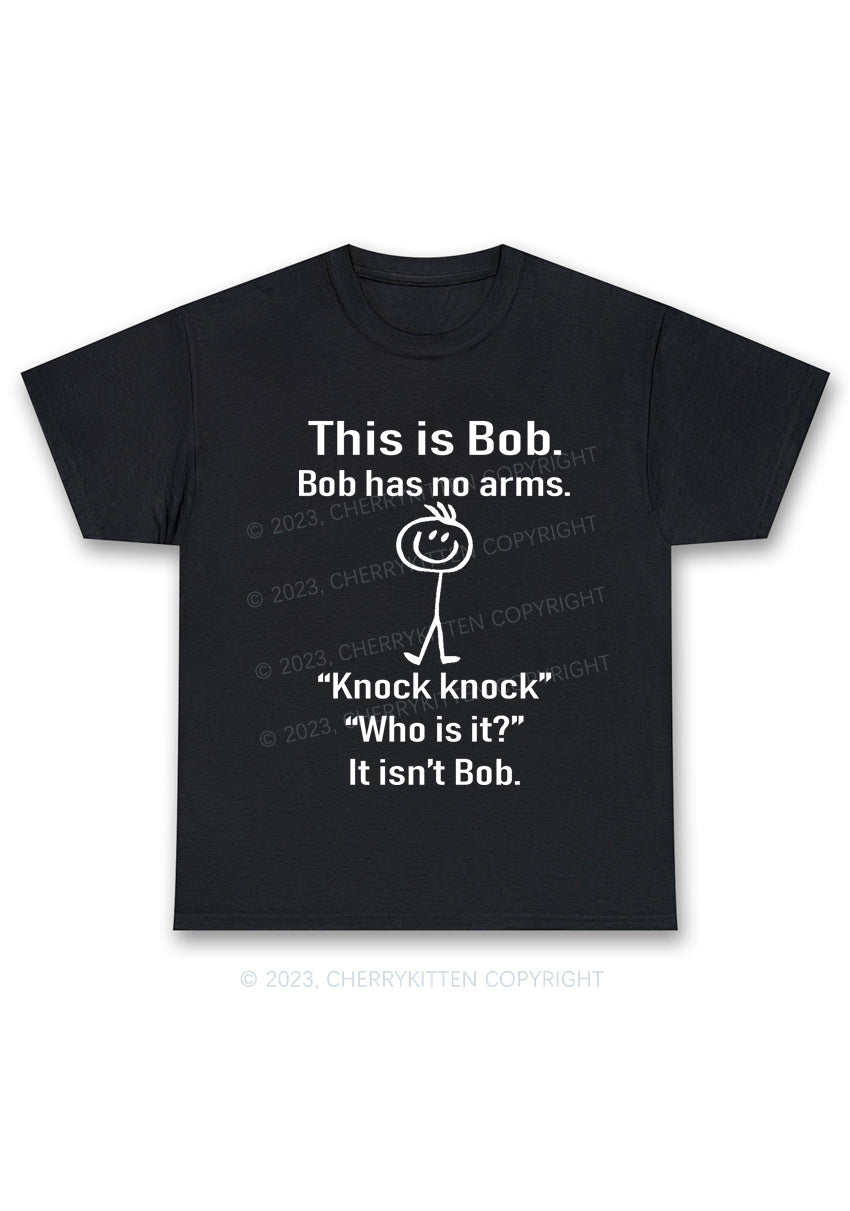 This Is Bob Bob Has No Arms Y2K Chunky Shirt Cherrykitten