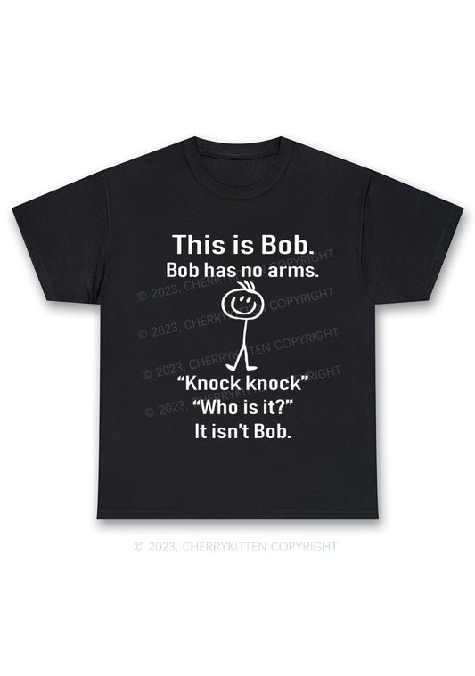 This Is Bob Bob Has No Arms Y2K Chunky Shirt Cherrykitten