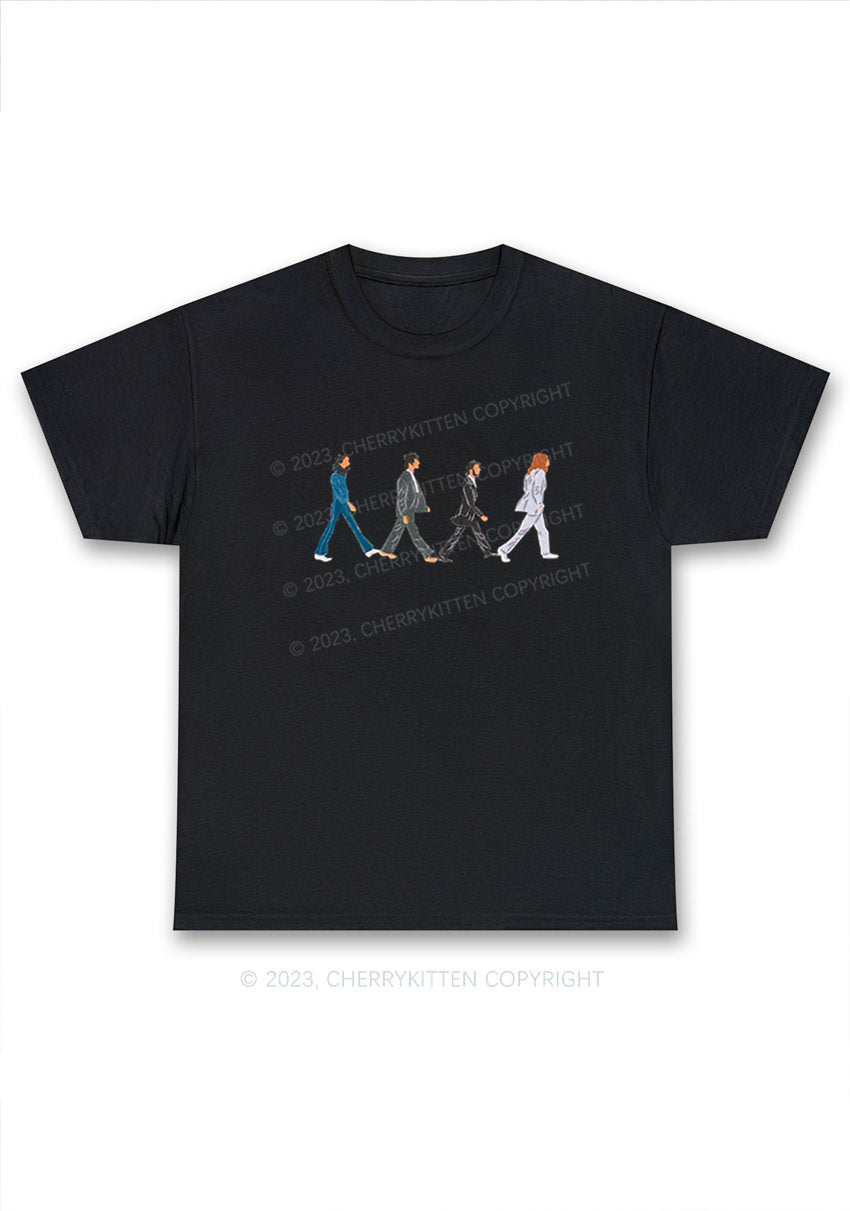 Walking Men Y2K Chunky Shirt Cherrykitten