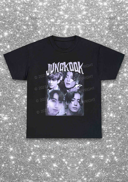 Jungkook Kpop Y2K Chunky Shirt Cherrykitten