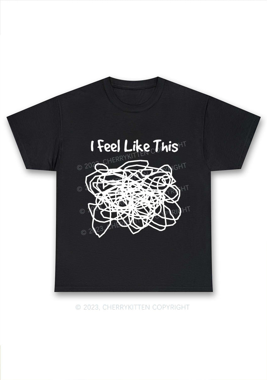 I Feel Like This Y2K Chunky Shirt Cherrykitten