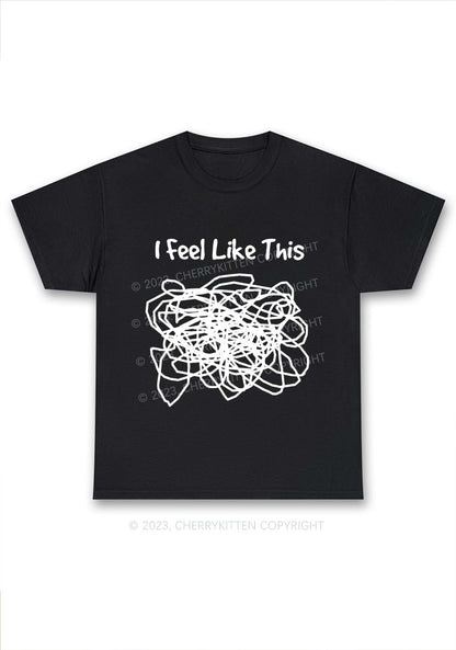 I Feel Like This Y2K Chunky Shirt Cherrykitten