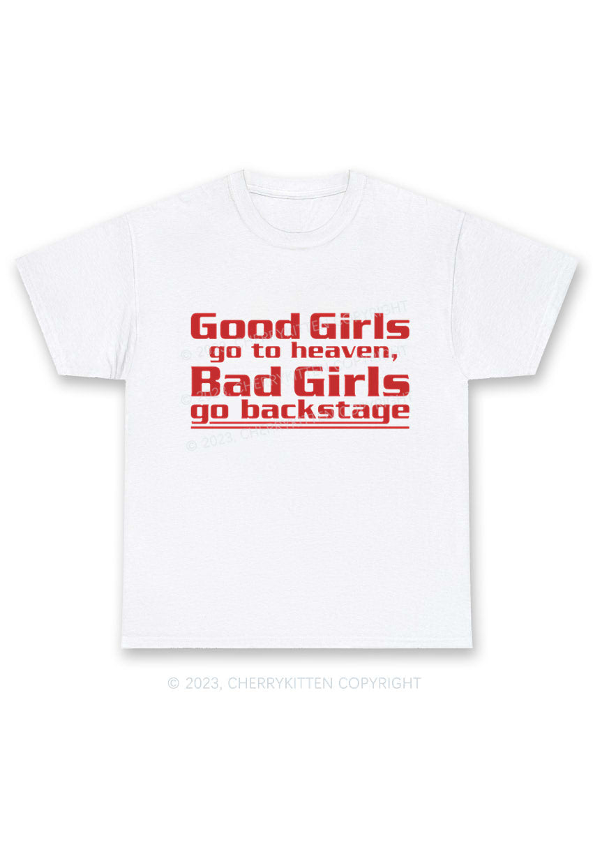 Bad Girls Go Backstage Y2K Chunky Shirt Cherrykitten