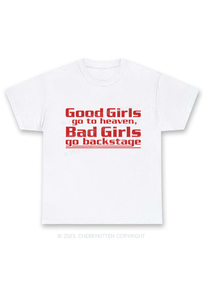 Bad Girls Go Backstage Y2K Chunky Shirt Cherrykitten