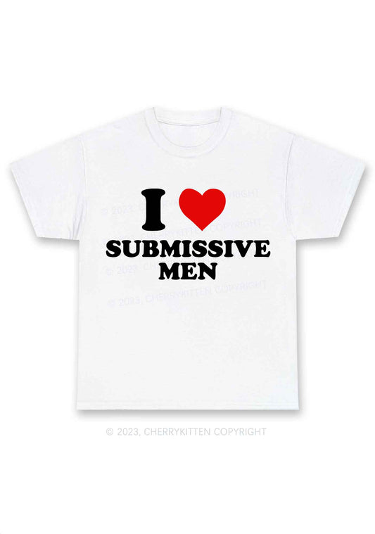 I Love S Men Y2K Chunky Shirt Cherrykitten