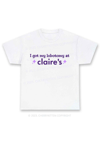 I Got My Lobotomy At Claire's Y2K Chunky Shirt Cherrykitten