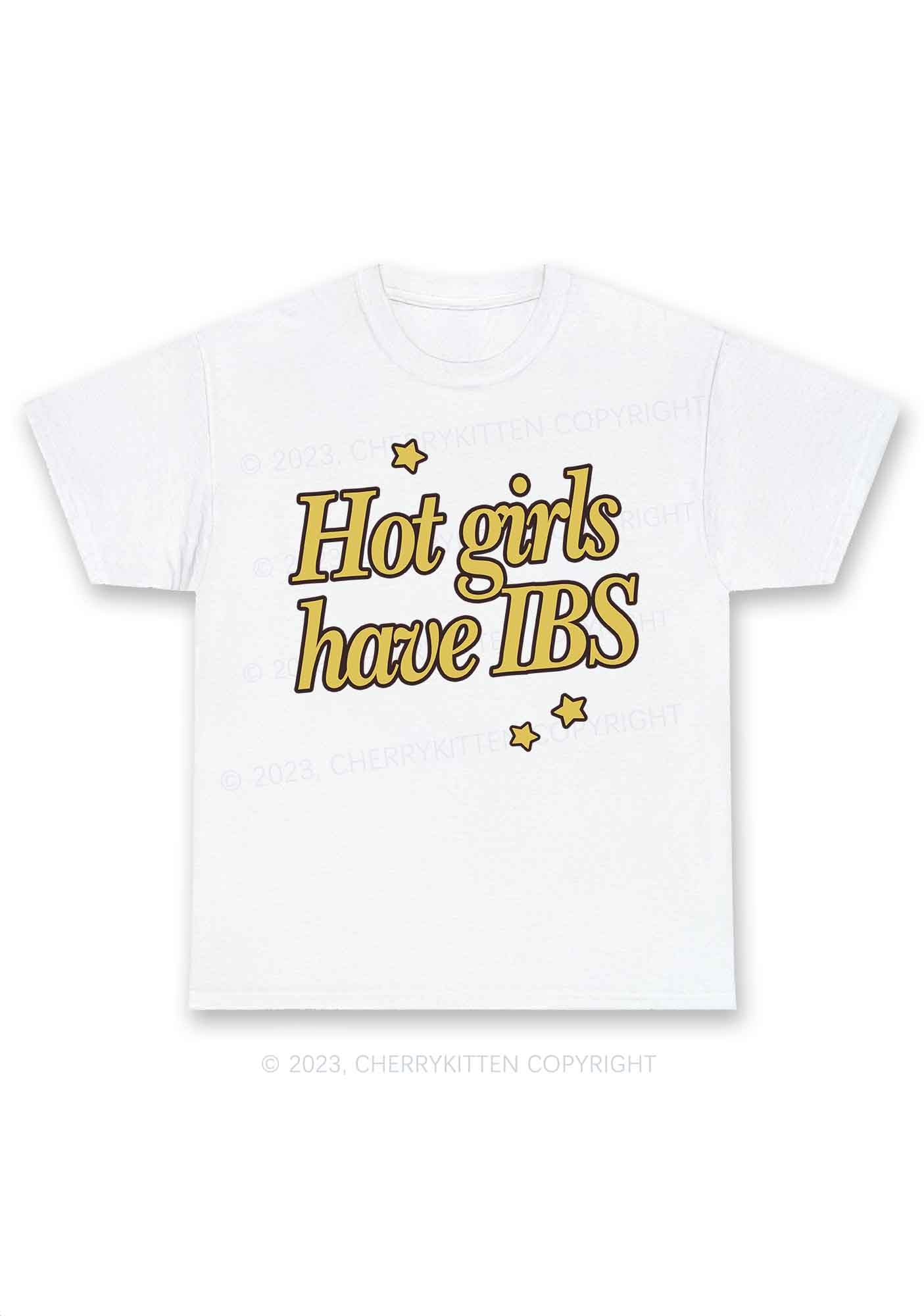 Hot Girls Have IBS Y2K Chunky Shirt Cherrykitten