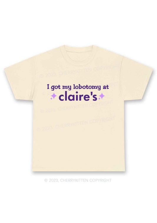 I Got My Lobotomy At Claire's Y2K Chunky Shirt Cherrykitten