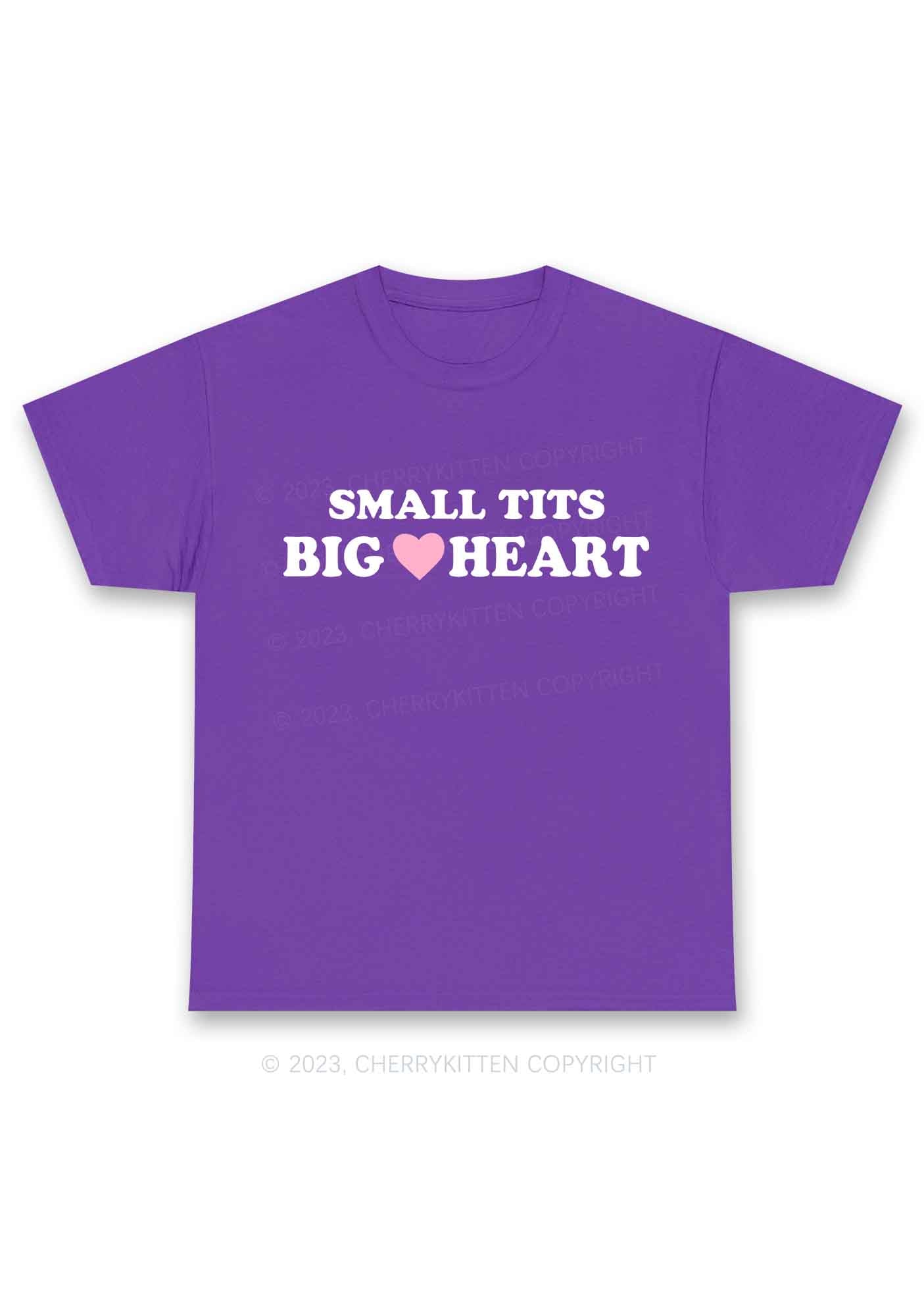 Small But Big Heart Y2K Chunky Shirt Cherrykitten