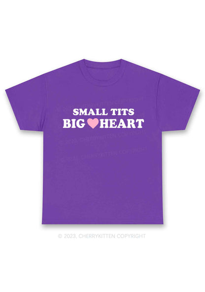 Small But Big Heart Y2K Chunky Shirt Cherrykitten