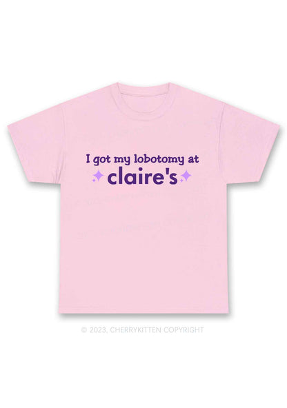 I Got My Lobotomy At Claire's Y2K Chunky Shirt Cherrykitten