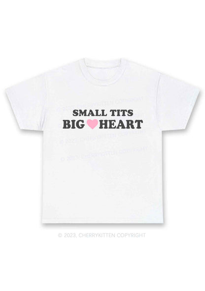 Small But Big Heart Y2K Chunky Shirt Cherrykitten