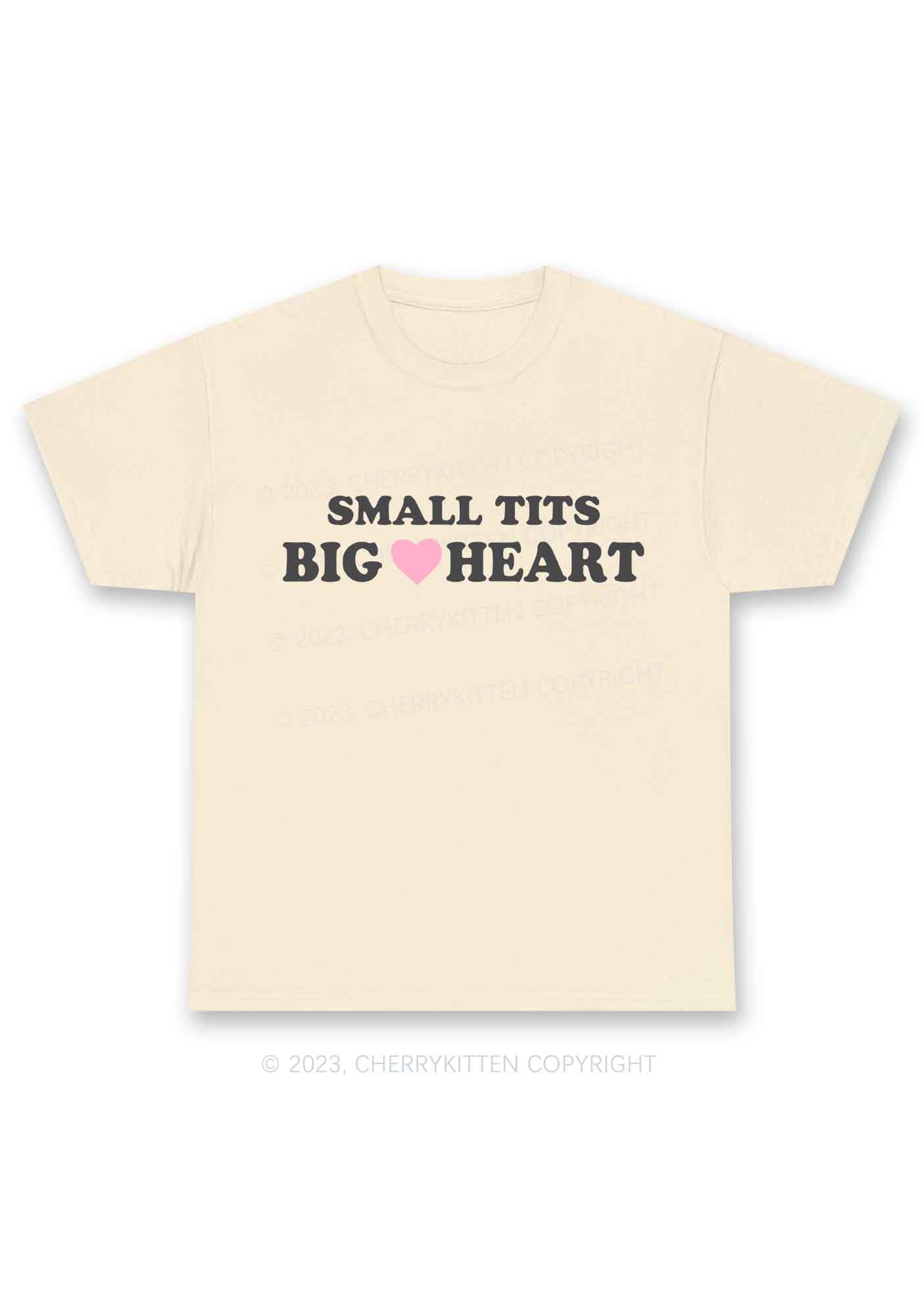 Small But Big Heart Y2K Chunky Shirt Cherrykitten