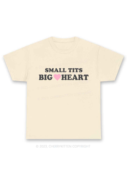 Small But Big Heart Y2K Chunky Shirt Cherrykitten