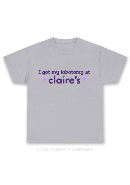 I Got My Lobotomy At Claire's Y2K Chunky Shirt Cherrykitten