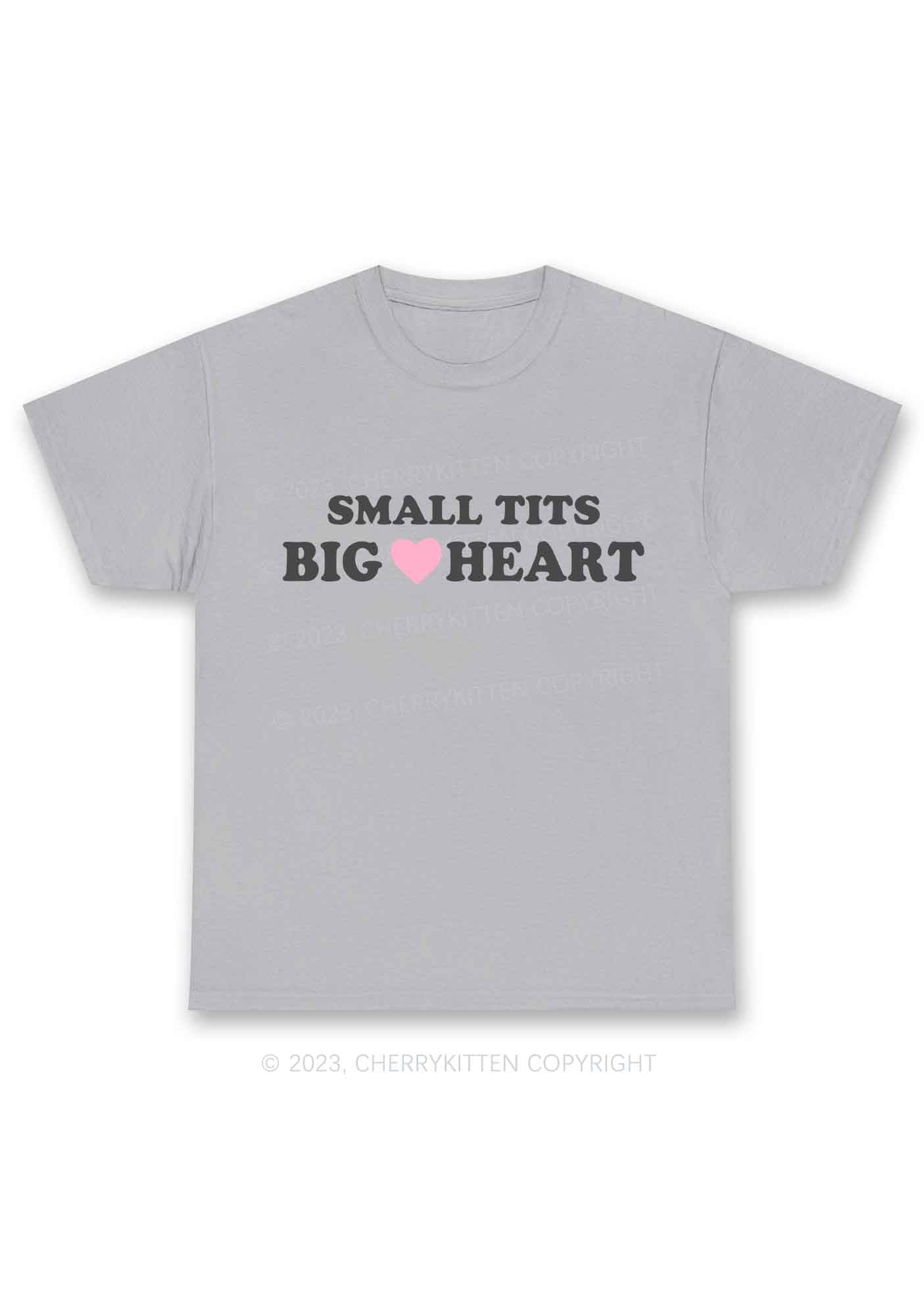 Small But Big Heart Y2K Chunky Shirt Cherrykitten