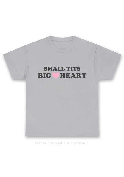 Small But Big Heart Y2K Chunky Shirt Cherrykitten
