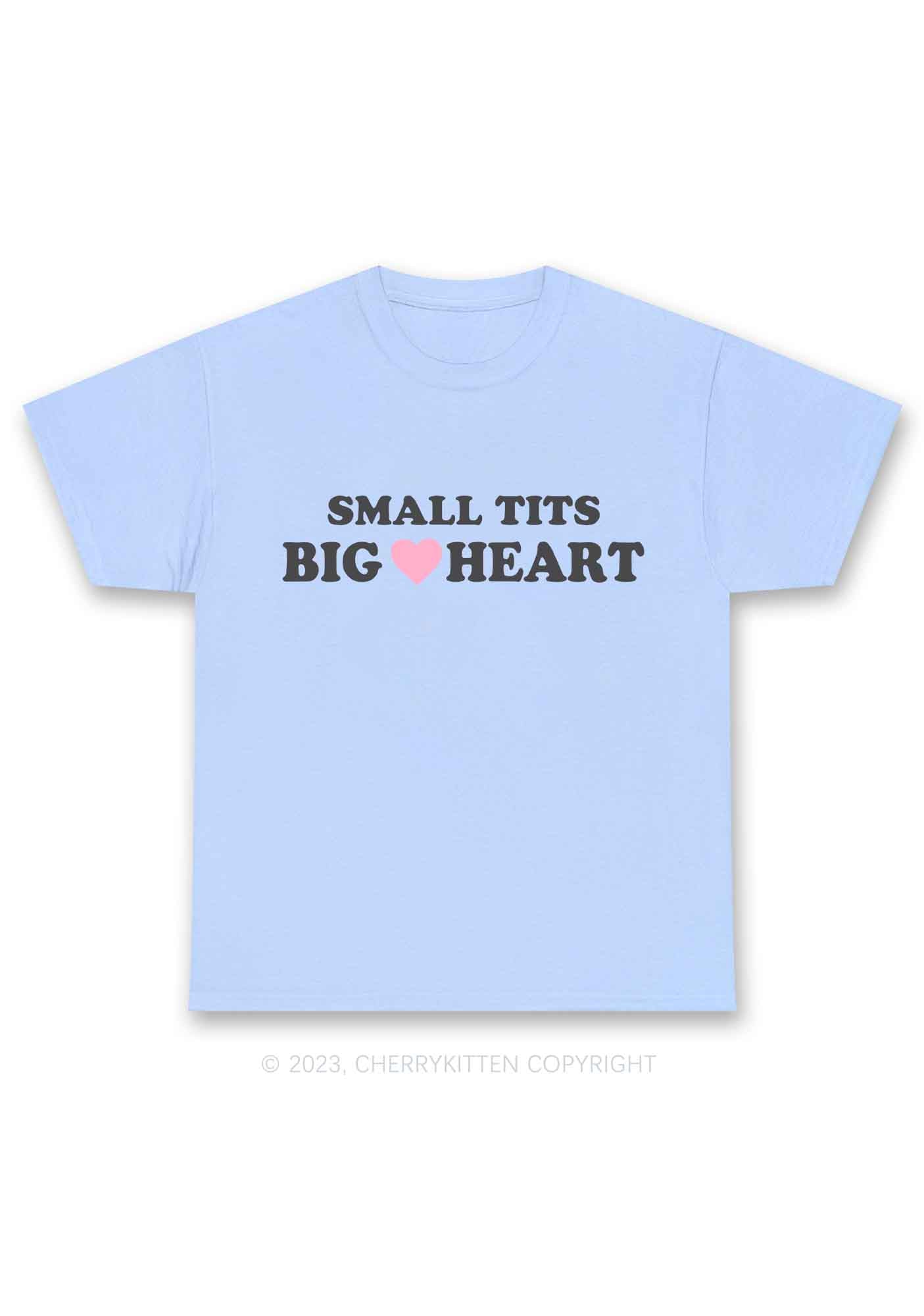 Small But Big Heart Y2K Chunky Shirt Cherrykitten
