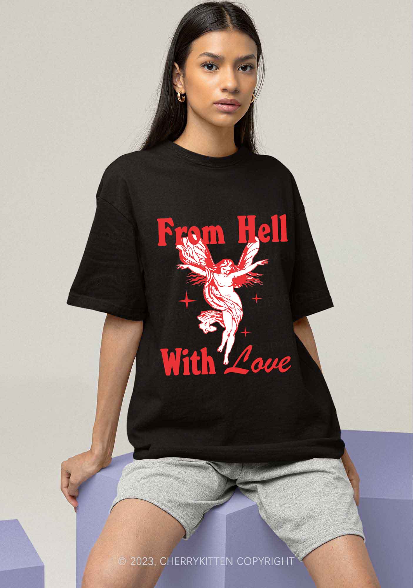 From Hall With Love Y2K Chunky Shirt Cherrykitten