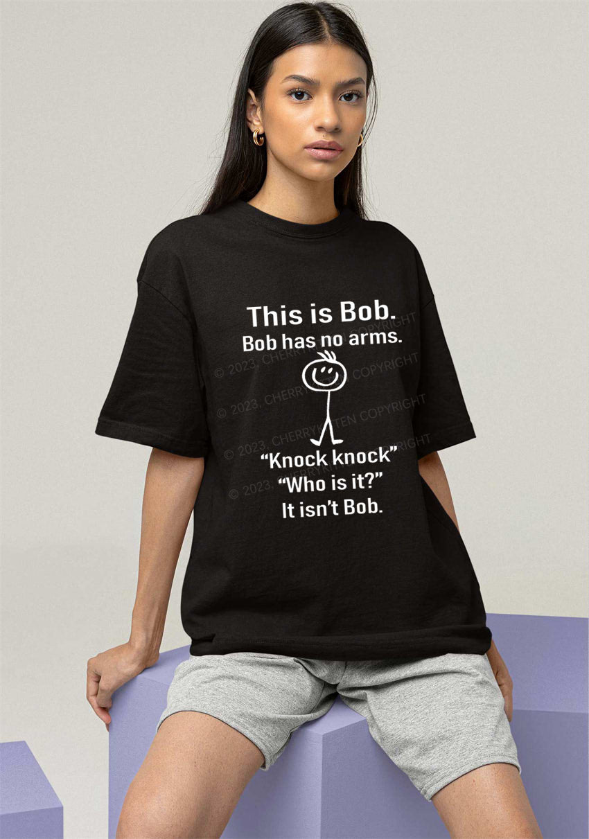 This Is Bob Bob Has No Arms Y2K Chunky Shirt Cherrykitten