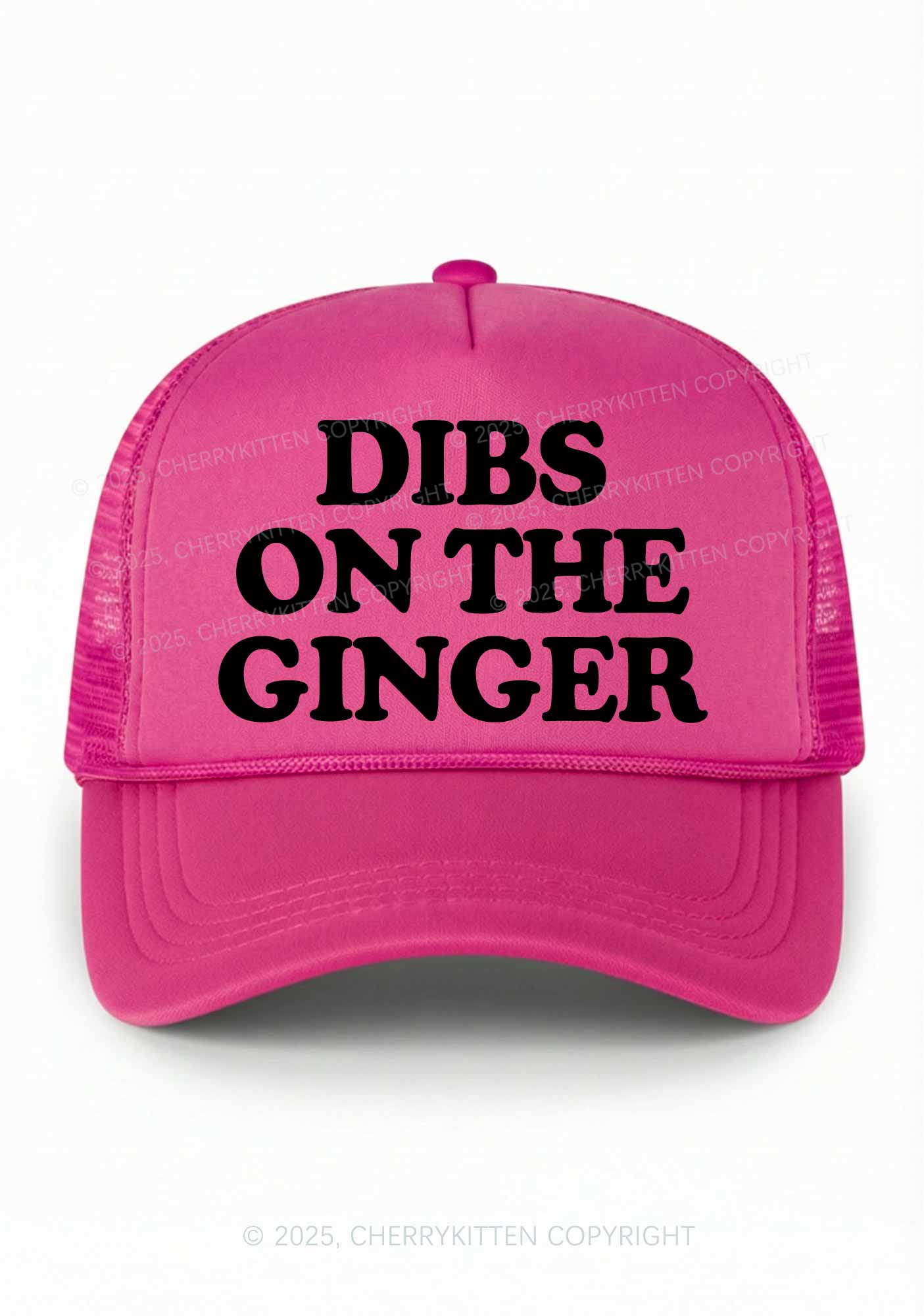 Dibs On The Ginger St Patricks Y2K Trucker Hat Cherrykitten