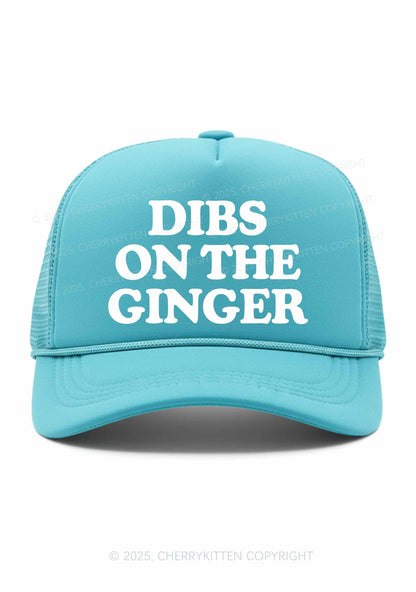Dibs On The Ginger St Patricks Y2K Trucker Hat Cherrykitten
