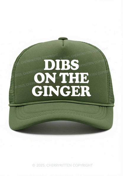 Dibs On The Ginger St Patricks Y2K Trucker Hat Cherrykitten