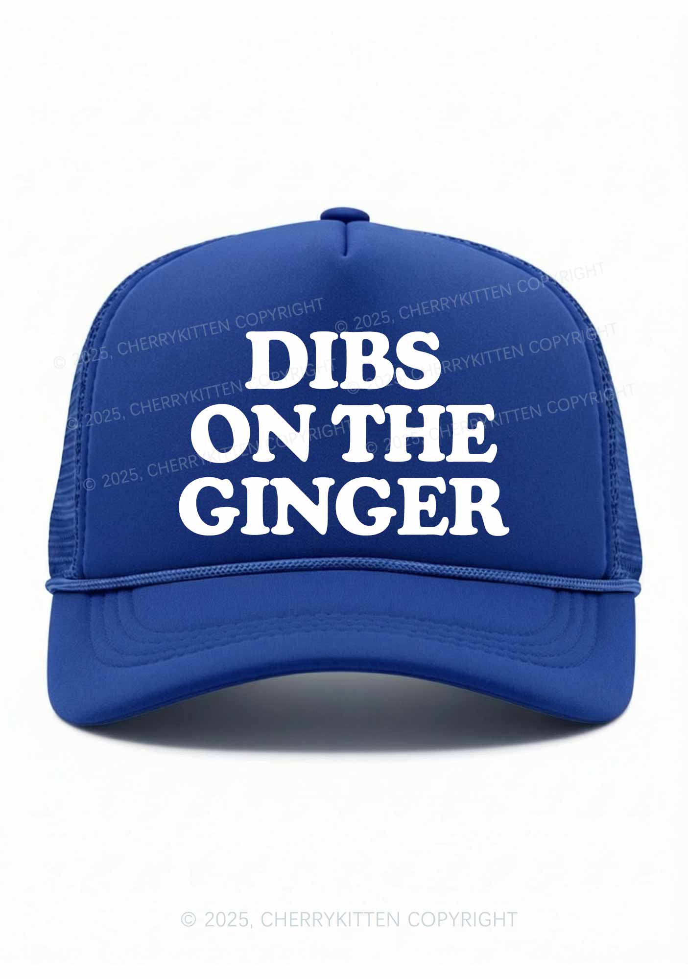 Dibs On The Ginger St Patricks Y2K Trucker Hat Cherrykitten